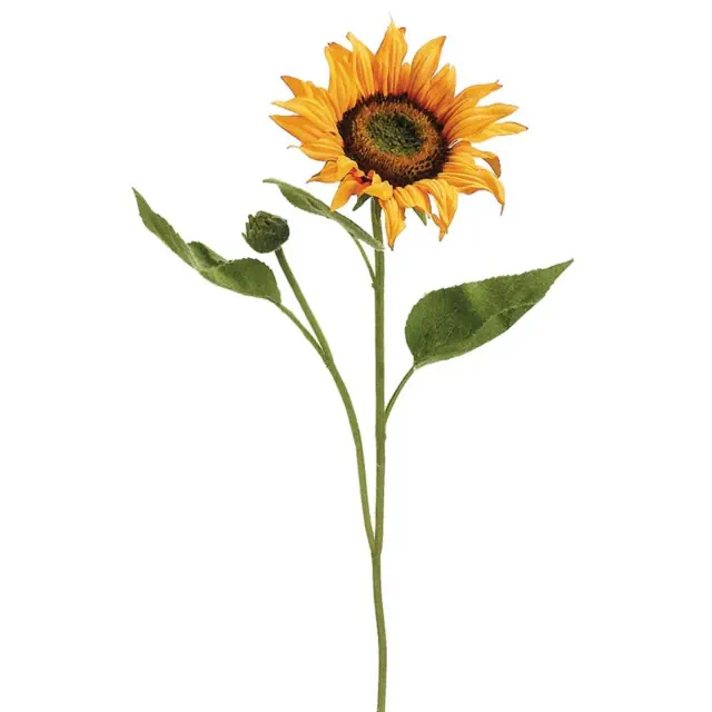 Allstate Floral Artificial Sunflower Floral Spray - 18" - Yellow and Orange