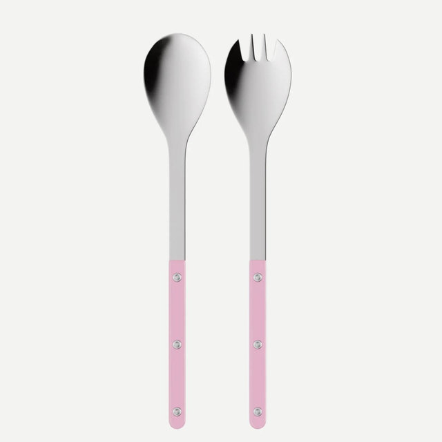 Bistrot Solid, Pink - Salad cutlery set