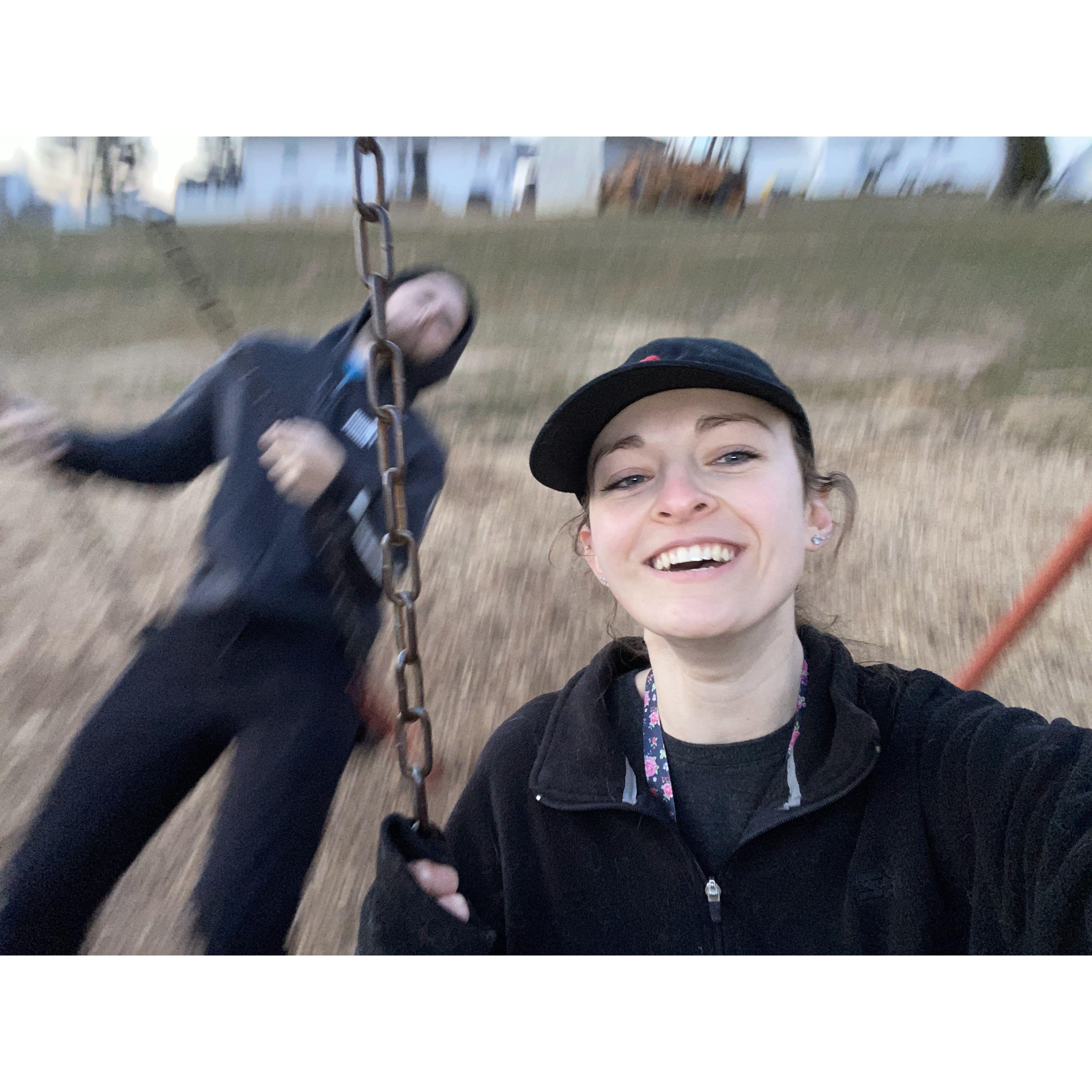 Swinging at Sharp's Park