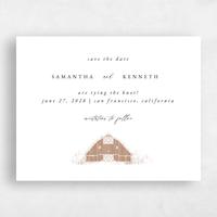 Brown Wedding Save the Date - Alder Barn