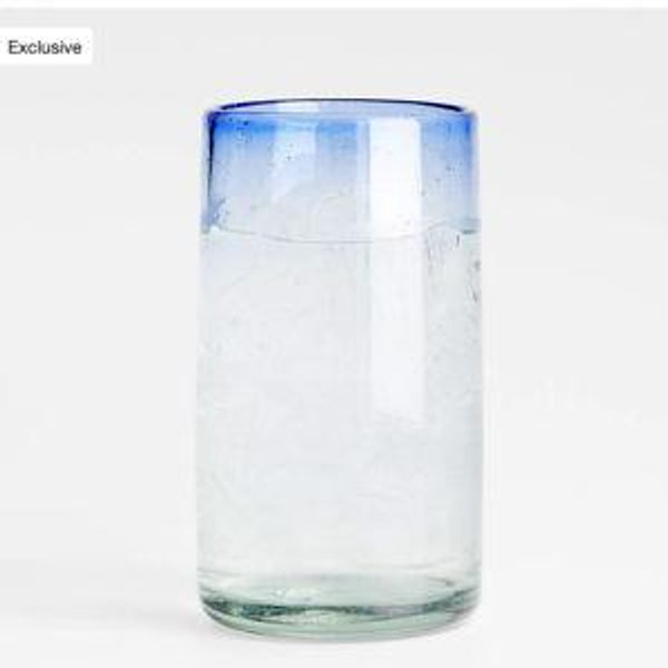 Pacifico Blue Rim 12-Oz. Double Old-Fashioned High Ball Glass