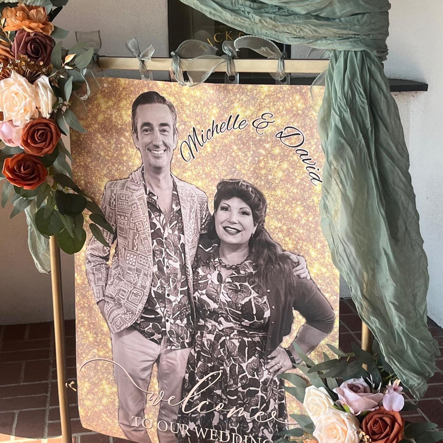 Welcome to our wedding banner