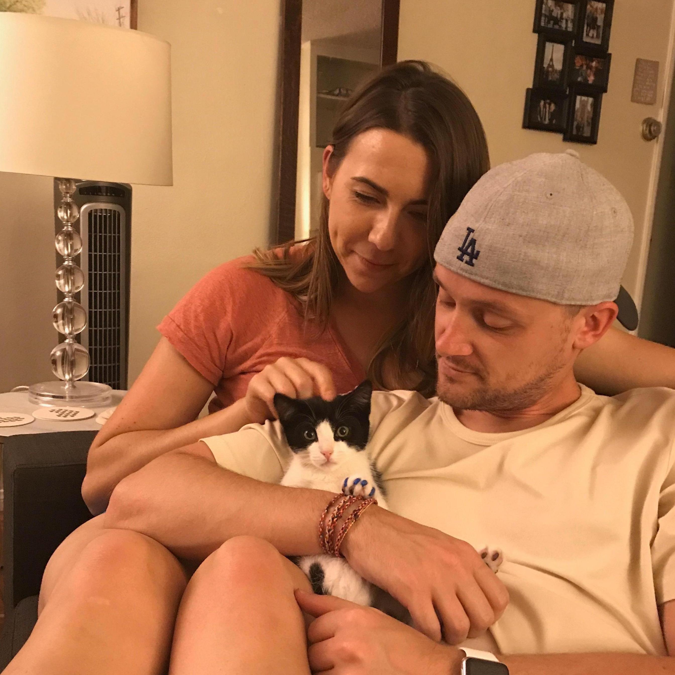 Family picture with baby Luna