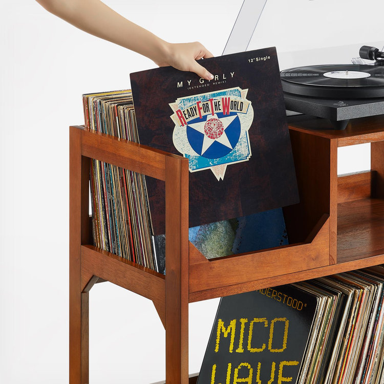 Crosley Furniture, Asheville Medium Record Storage Console | Zola