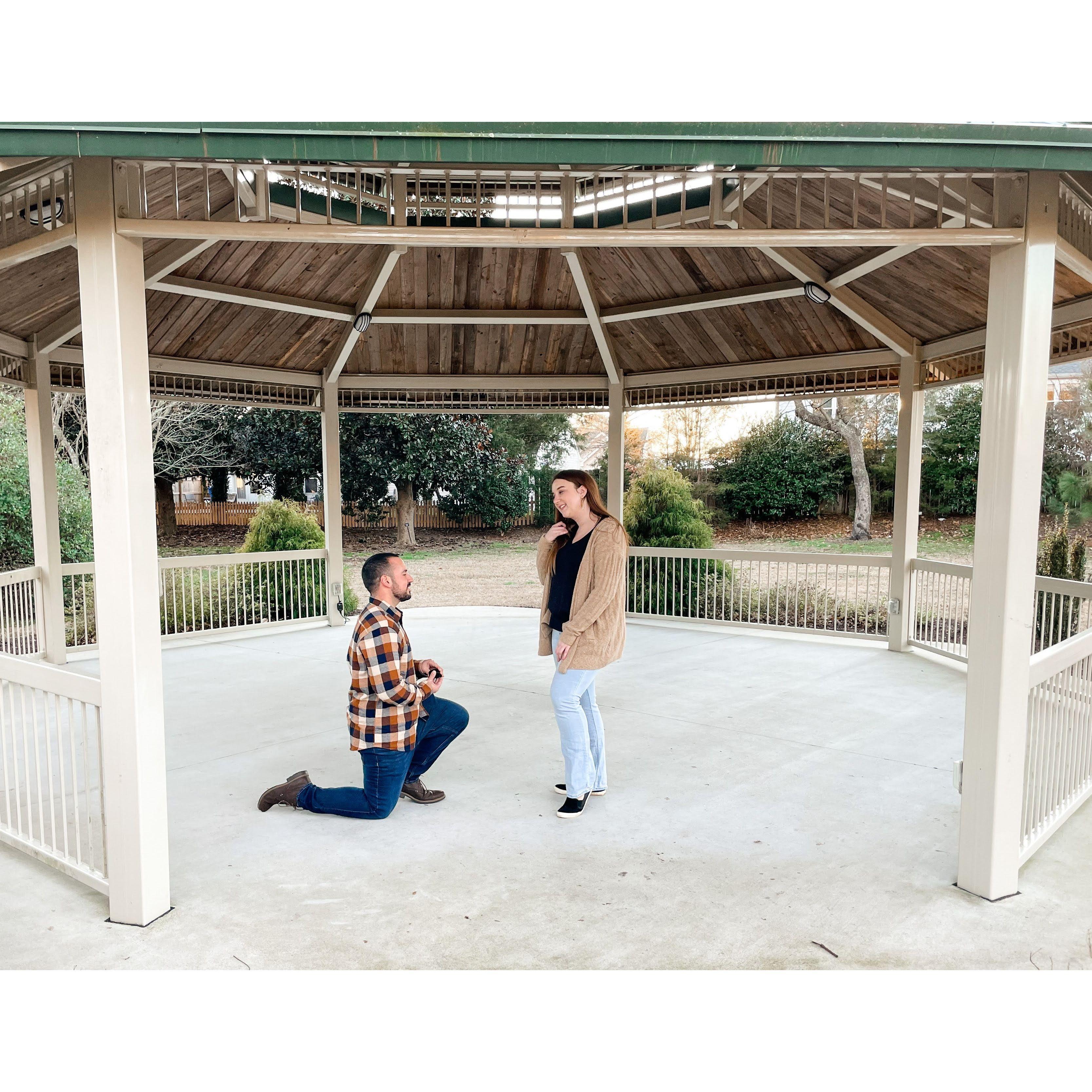 In December 2022, Joseph proposed to Katy in her hometown of Chesapeake in front of her family.