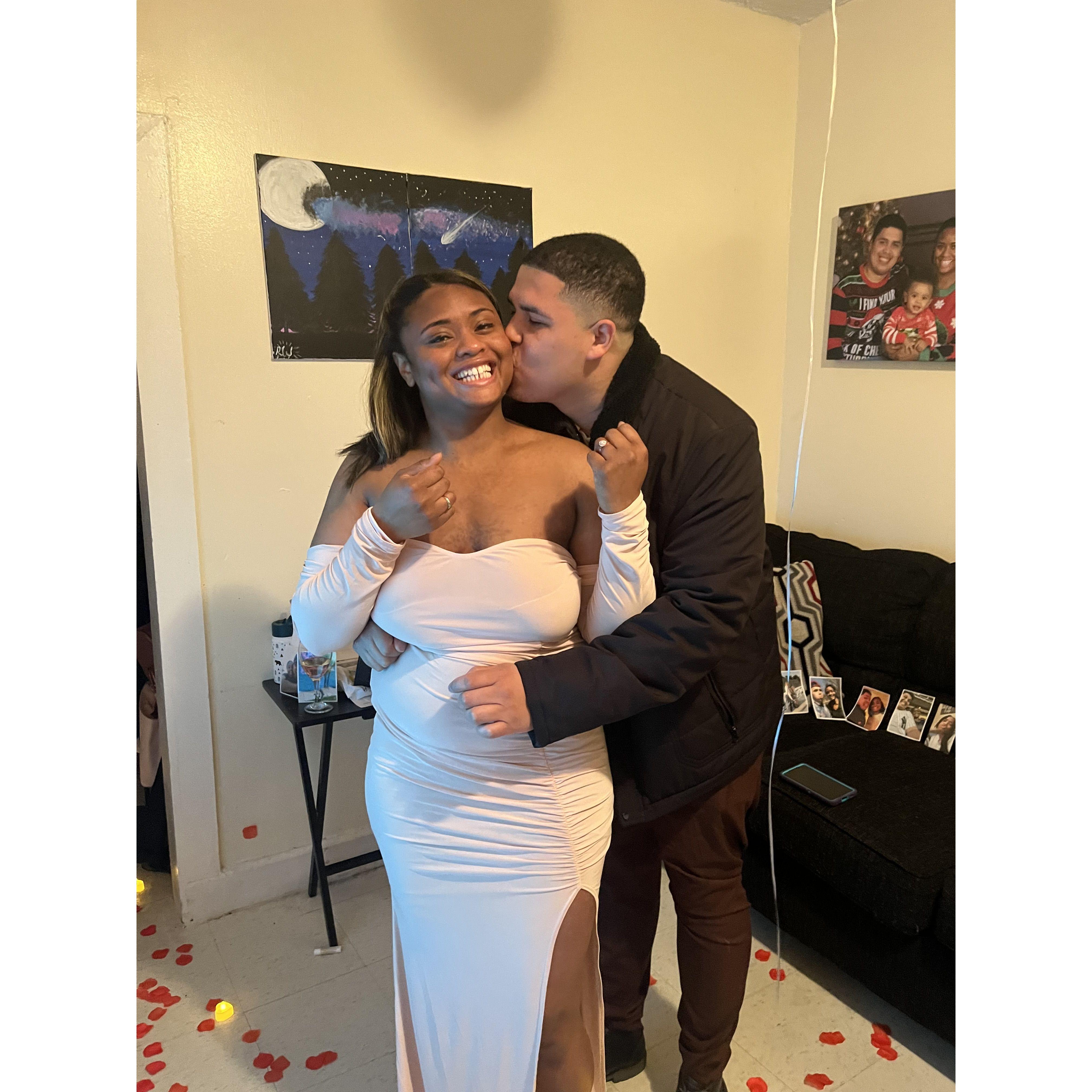 She said yes!