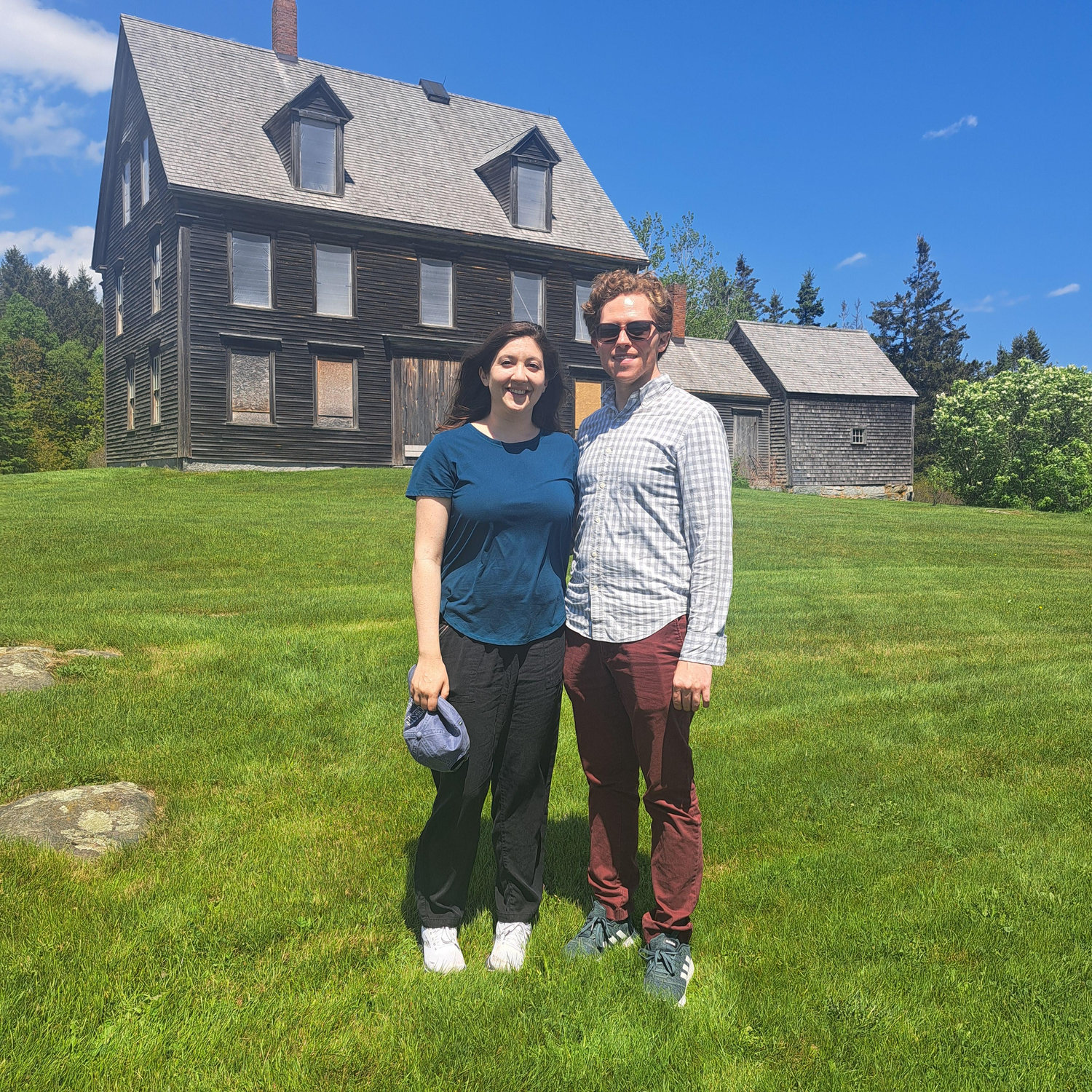 The Wyeths had property in, and passion for, both the Brandywine Valley in PA and Maine. Kevin and Amy were thrilled to see the house featured in Wyeth's "Christina's World" on their Maine trip.