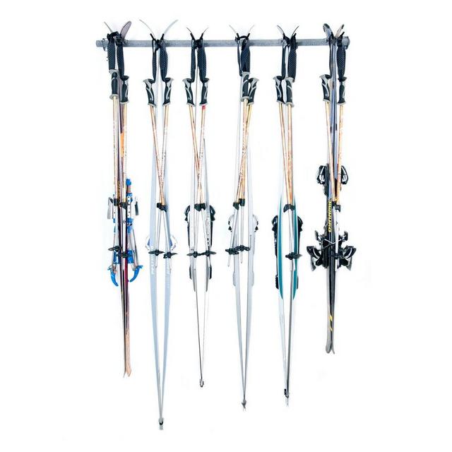 6 Ski Cross Country Wall Mounted Rack