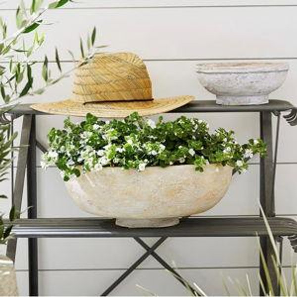 Artisan Hand Painted Terracotta Outdoor Planters
