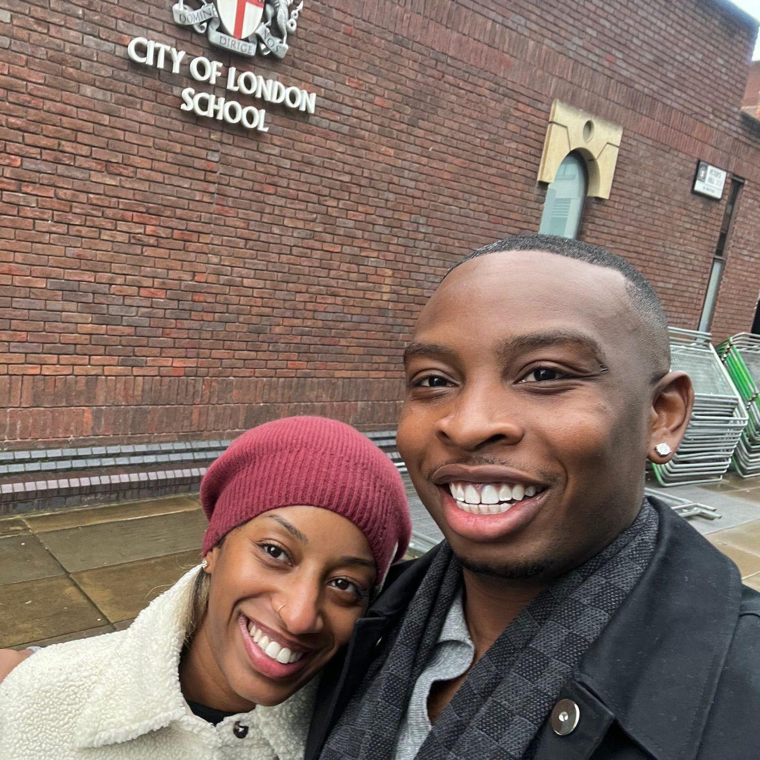 Stopped for a quick selfie on Nick's pre-proposal tour!