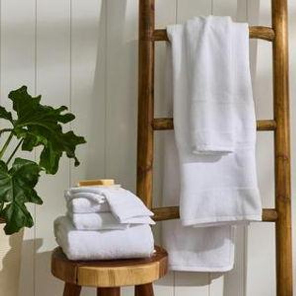 Modern Threads Air Cloud 6-Piece Towel Set - 100% Zero-Twist Cotton, 500 GSM, Quick Dry & Plush, White