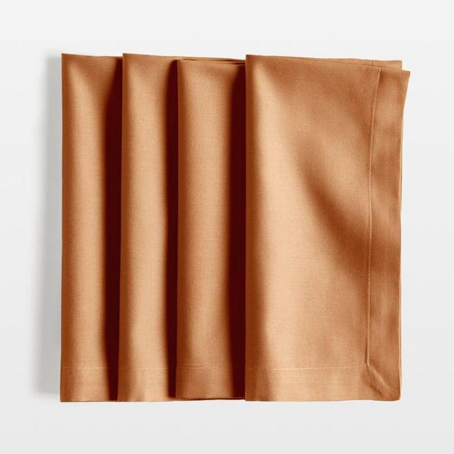 Aspen Brulee Brown Organic Cotton Napkin, Set of 4