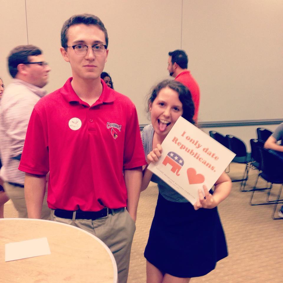 Chris and Anne met each other through college republicans and other political events at CUA.