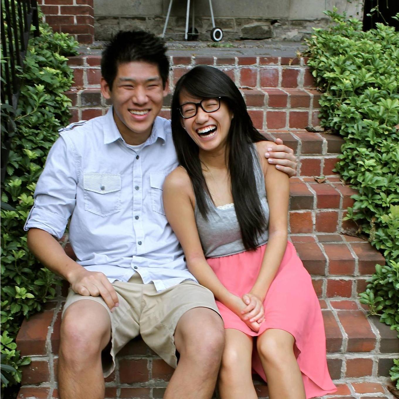Our first mini photoshoot when we first started dating, circa 2013.
