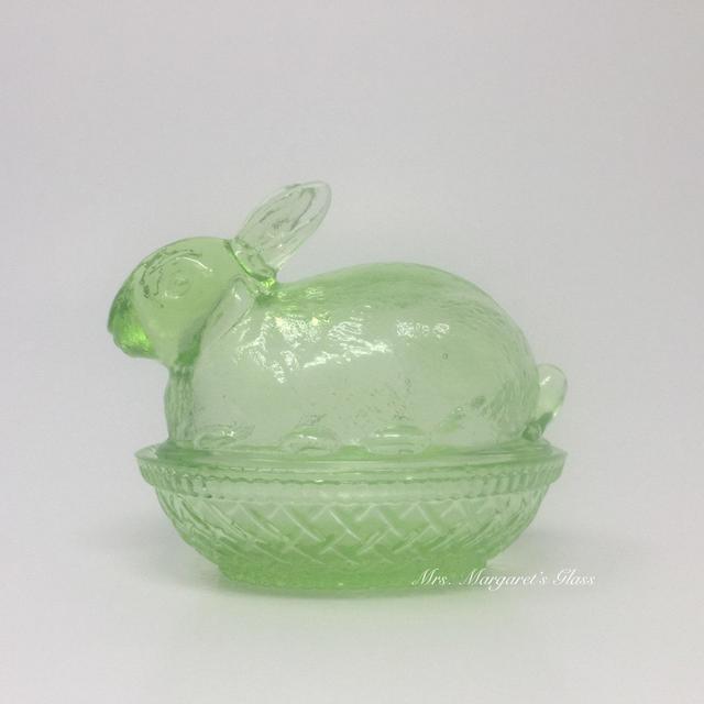 Wilkerson Glass Lime Green Uranium Glow...