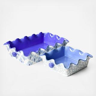 Iris Blue 2-Piece Casserole Set
