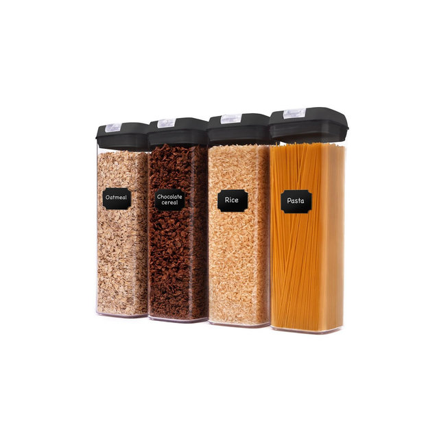 Cheer Collection Set of 4 65oz Airtight Food Storage Containers