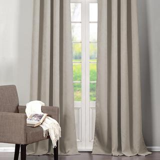 Quincy Faux Velvet Blackout Curtain Panel, Set of 2