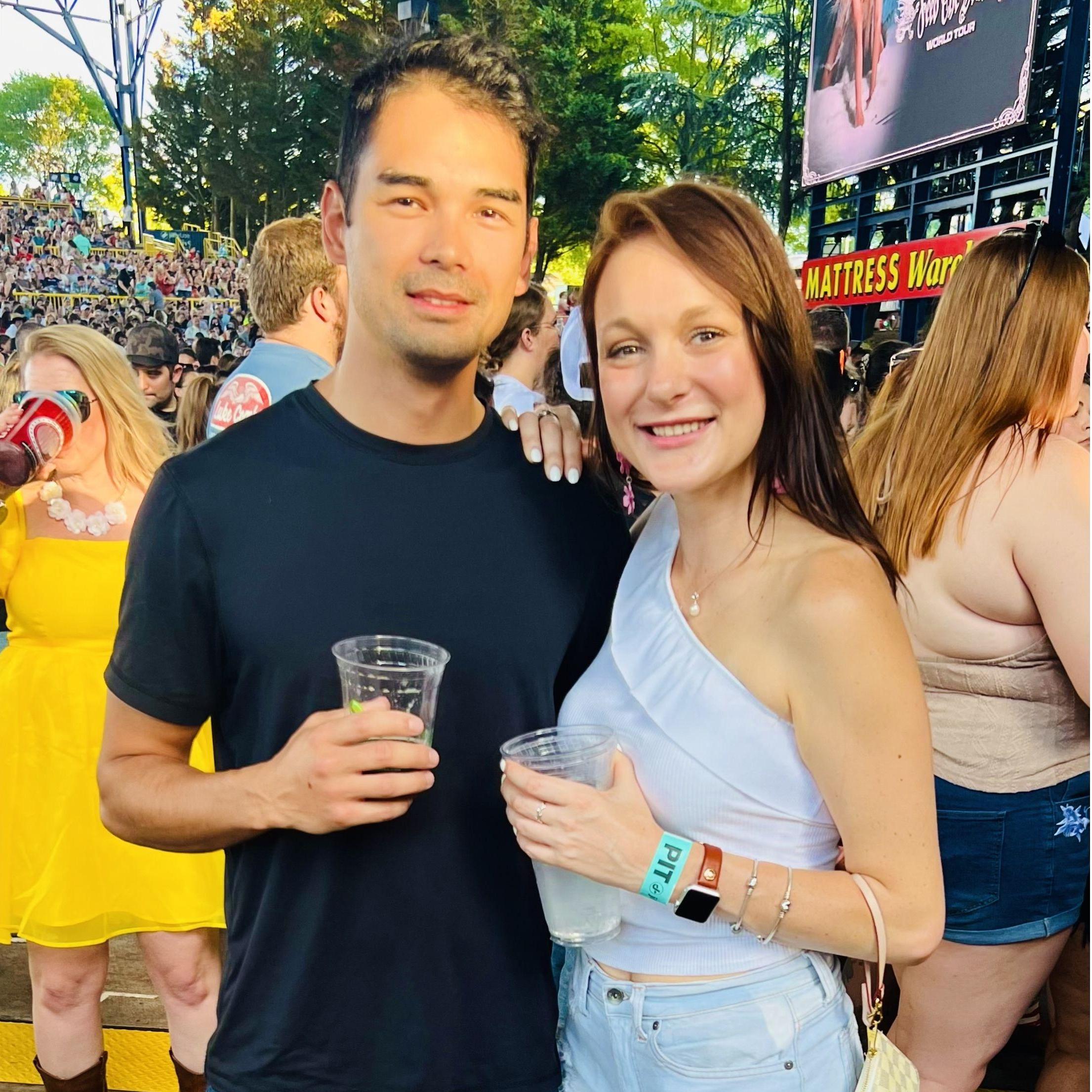 When Marc surprised me with pit tickets to see Kane Brown
