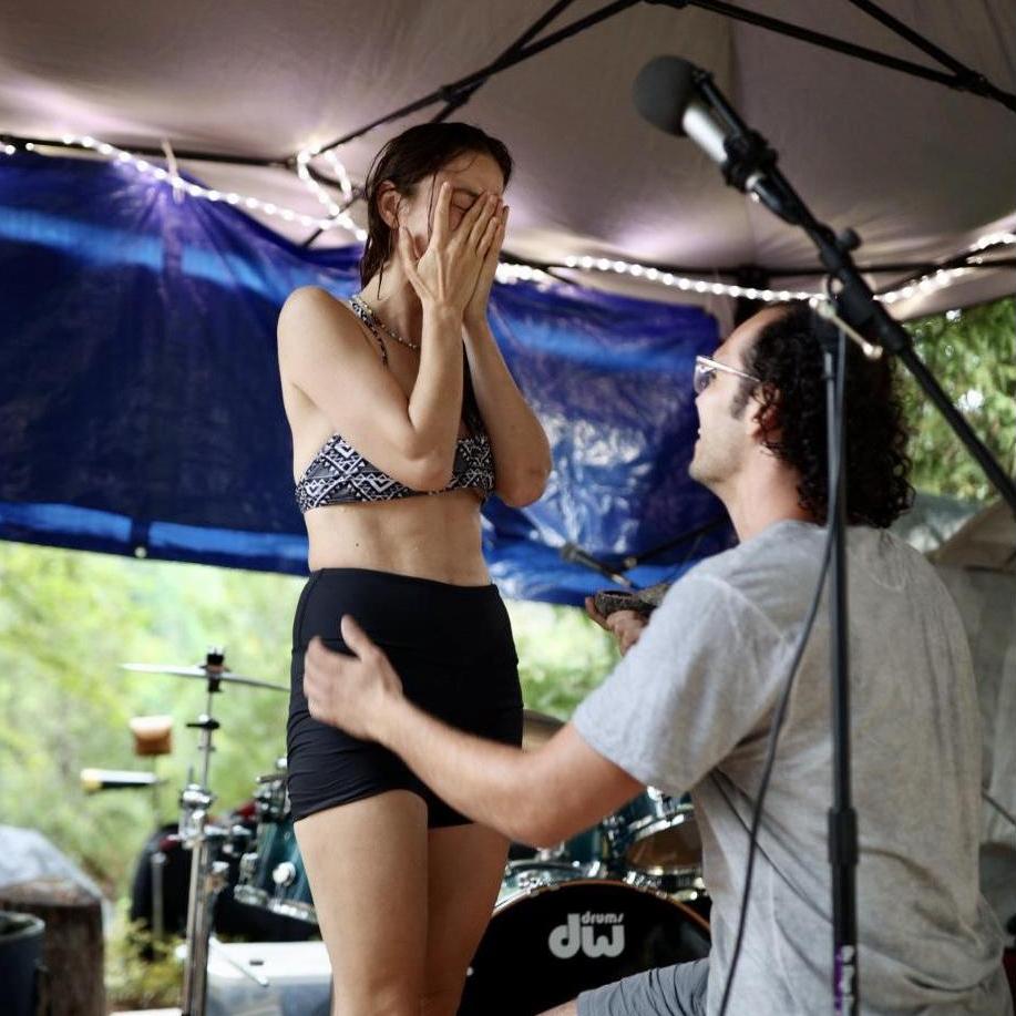 Twelve months in and we were so ready. It was still a surprise though, the most perfectly executed proposal ever.