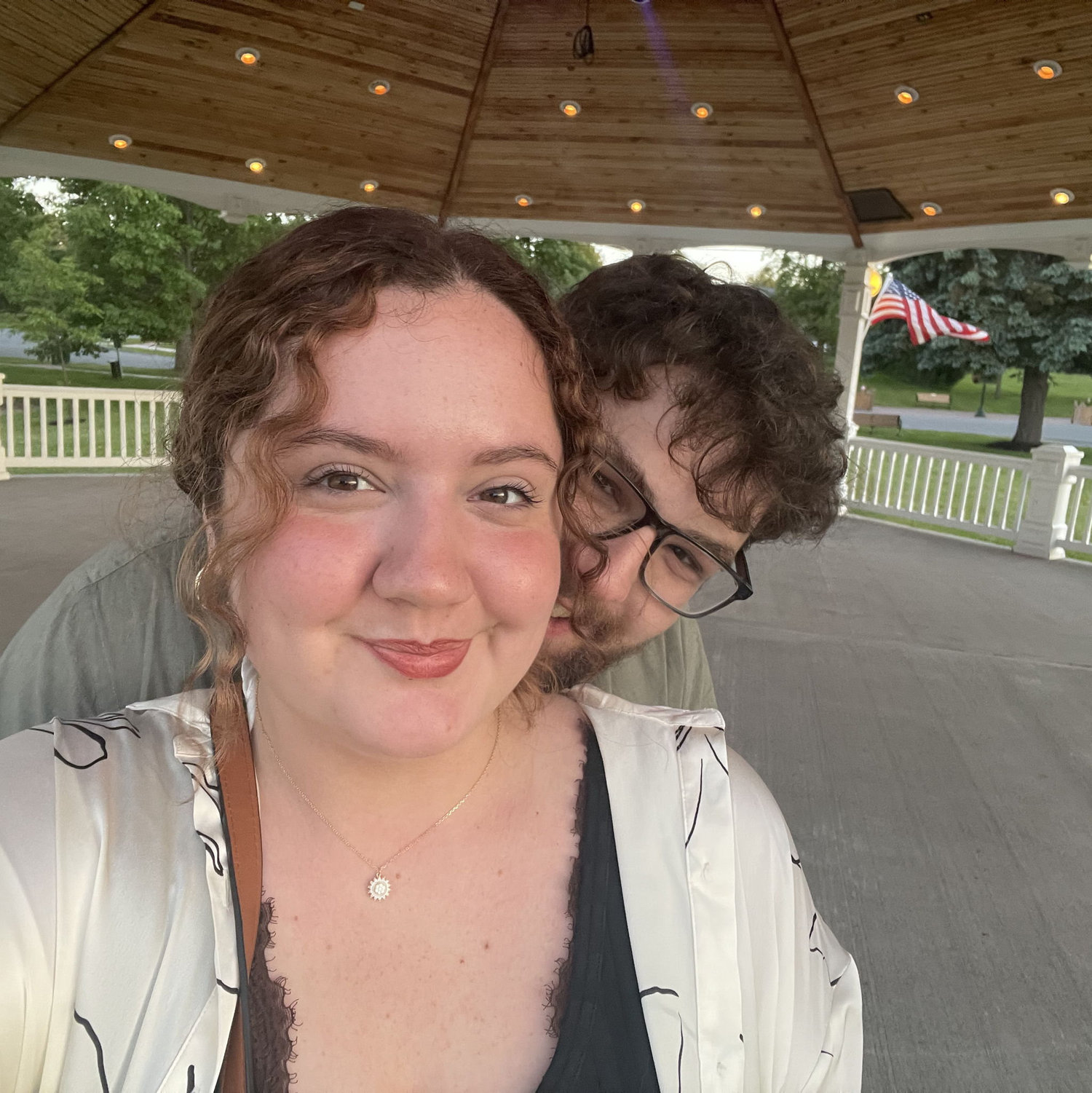 A date in Sackets Harbor during a break from school