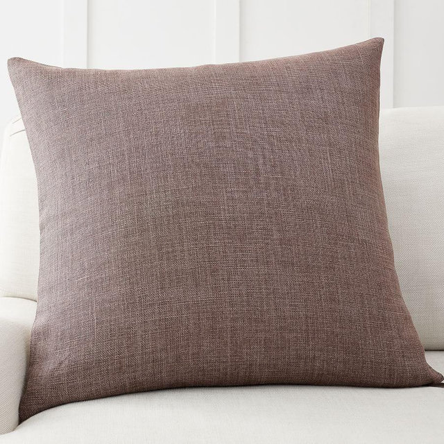 Belgian Flax Linen Pillow Cover, 24 x 24", Fig