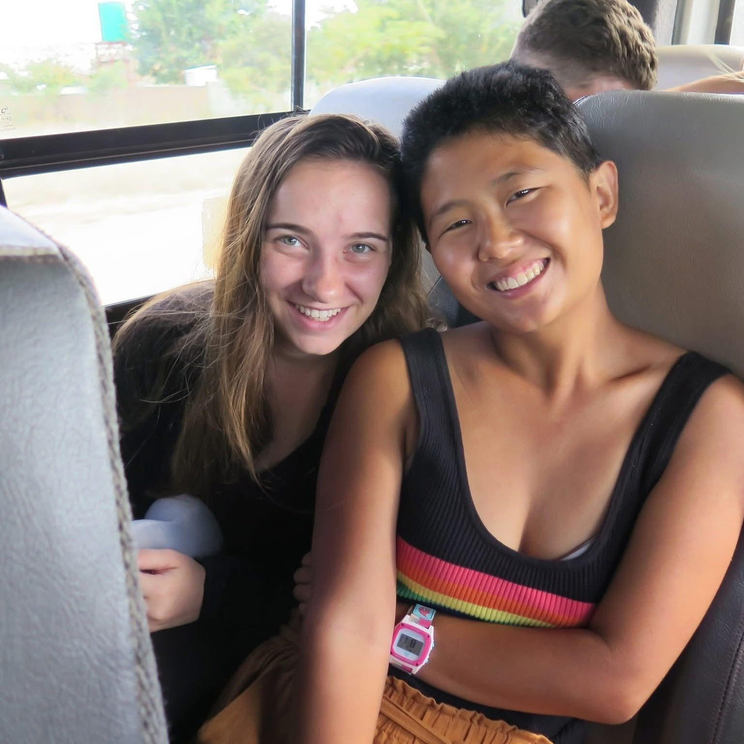 On the way to the airport for Peace Corps evacuation.