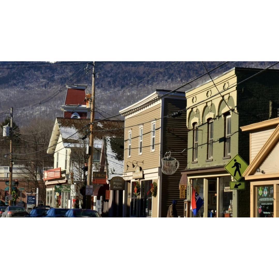 The town of Manchester, Vermont.