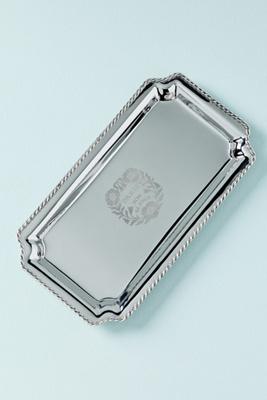 Hotel Metal Etched Tray