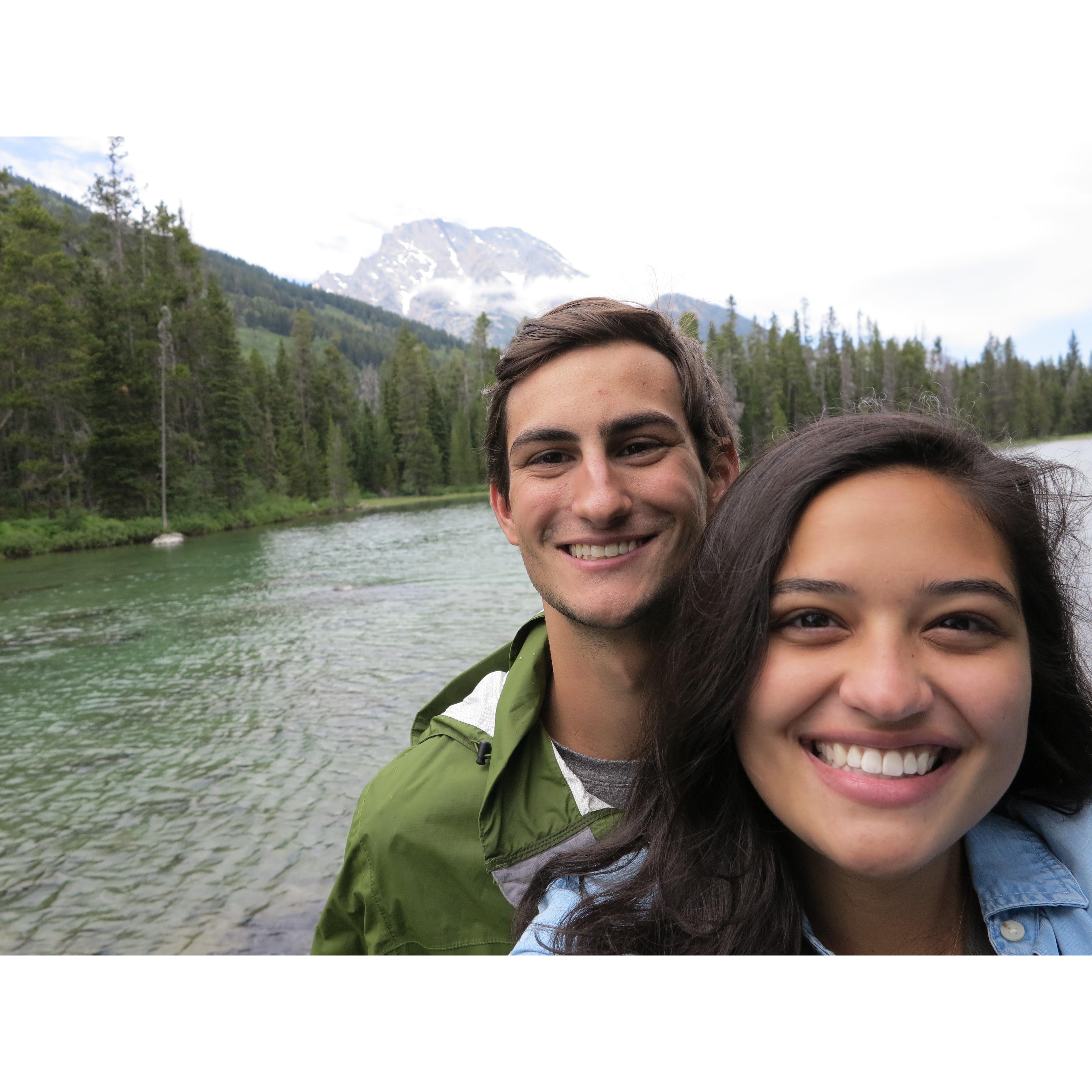 jenny lake! first time together in jackson hole