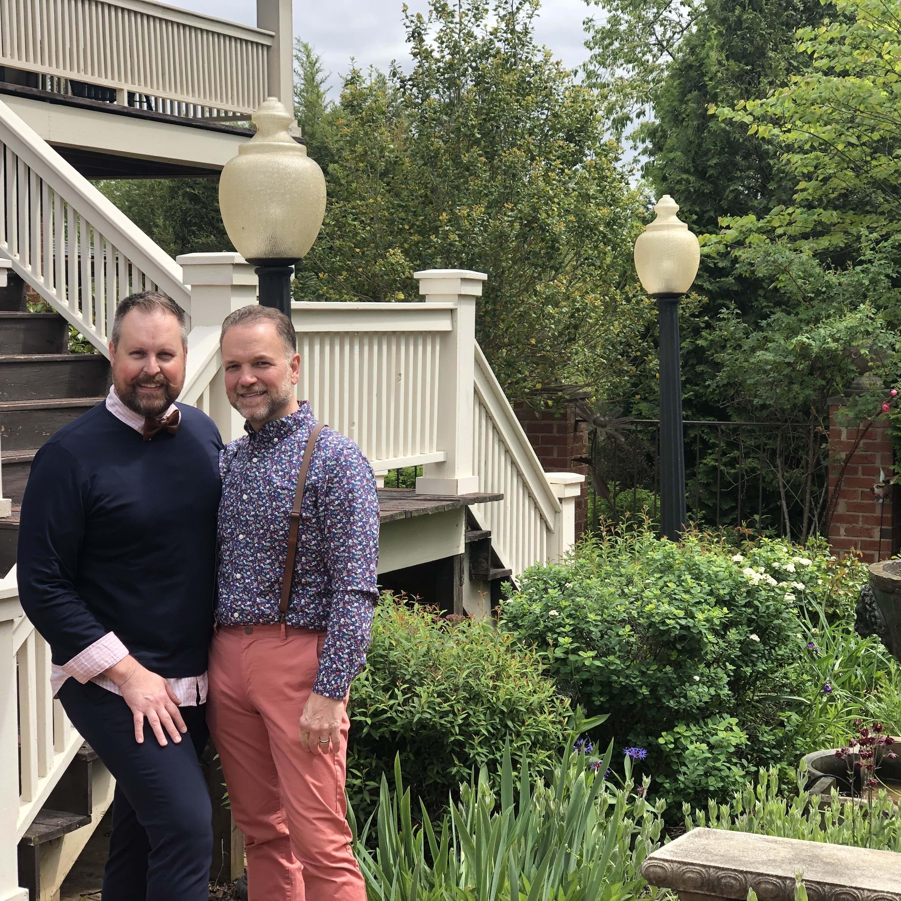Celebrating the wedding of a friend in North Carolina.  This B&B was wonderful.