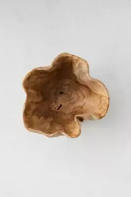 Teak Root Wave Serving Bowl