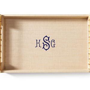 Bamboo Raffia Tray