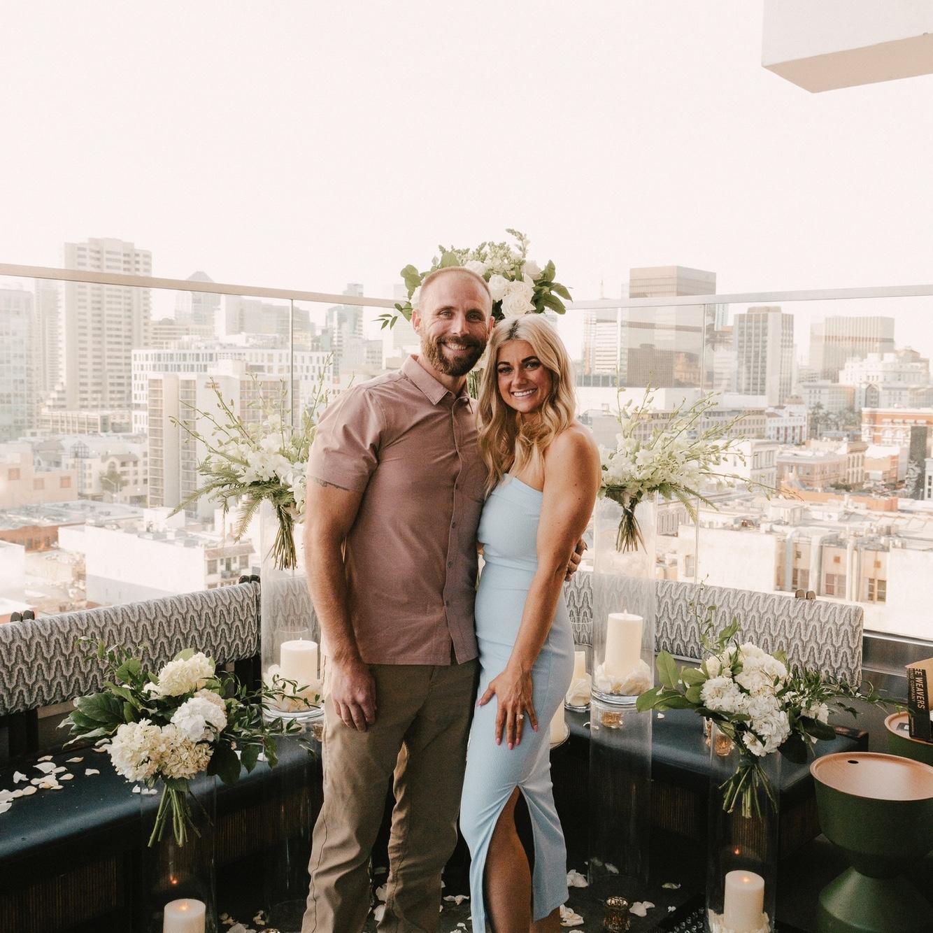 Suprise professional photos on the day of our engagement