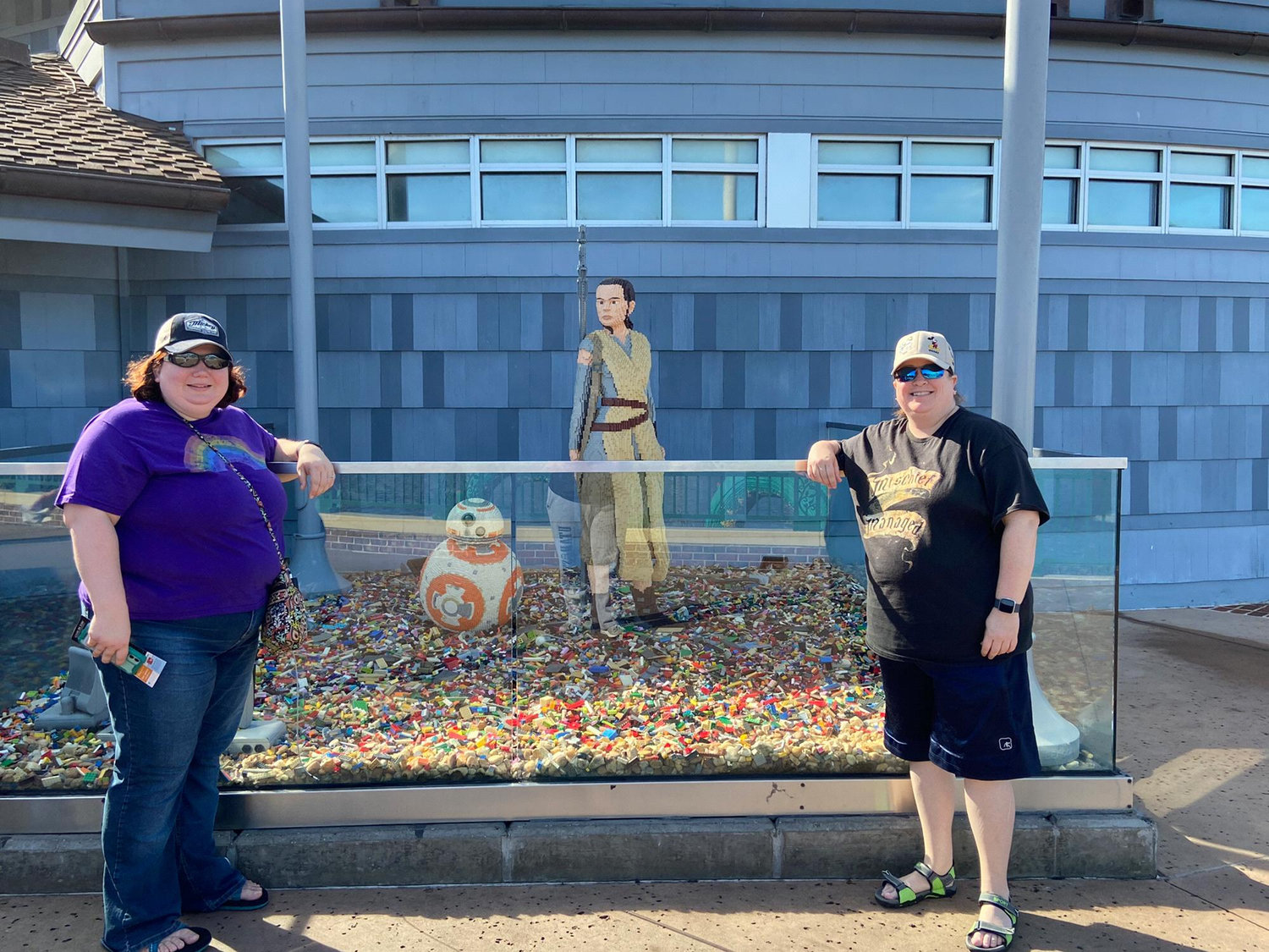 Two of Sara’s favorite “Star Wars” characters, also built out of LEGO.