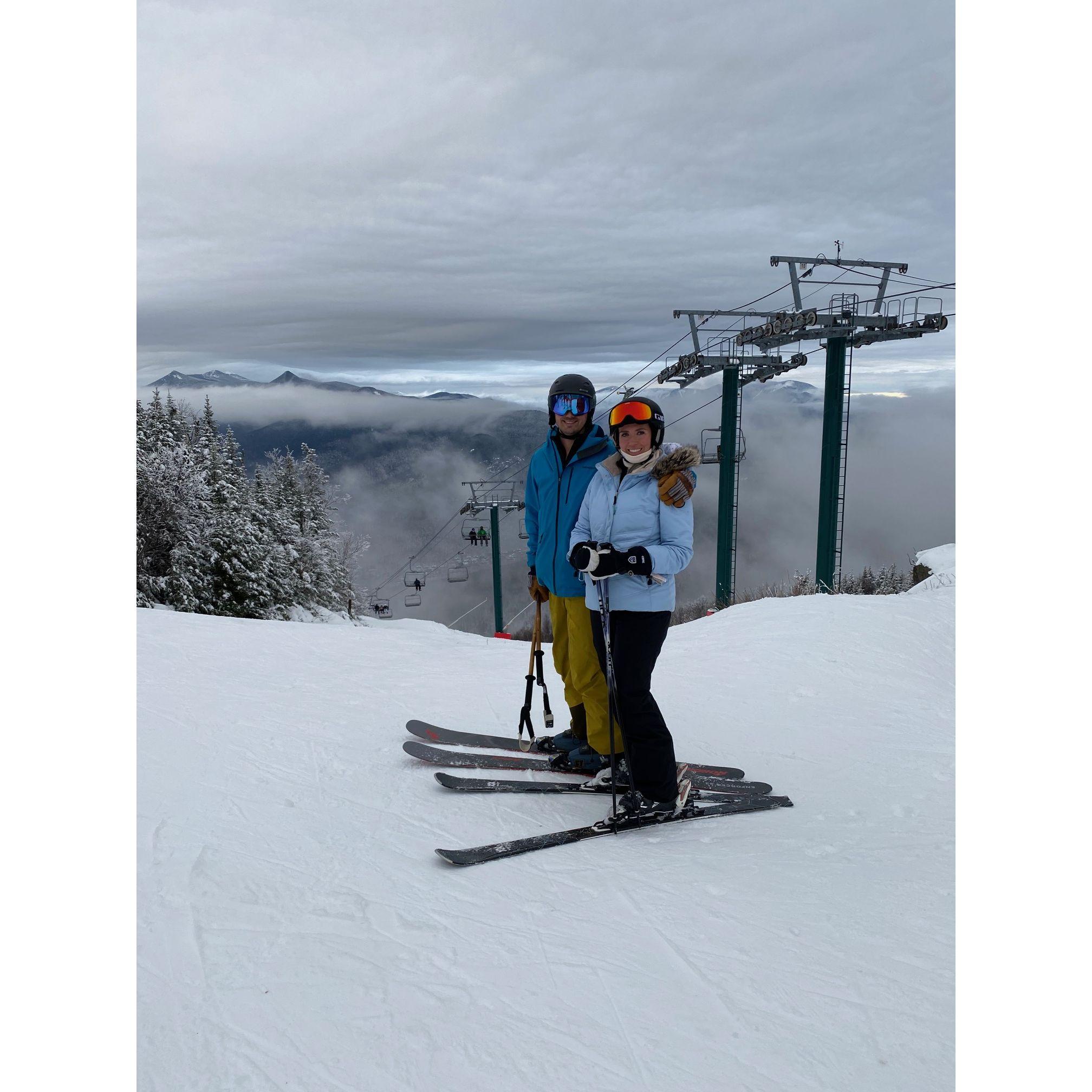 Loon Mountain 2021
(our first photo together!)