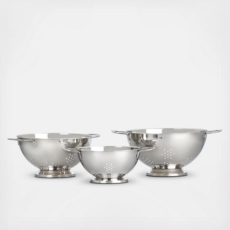 Le Creuset, Accessories 3-Piece Stackable Colander Set | Zola