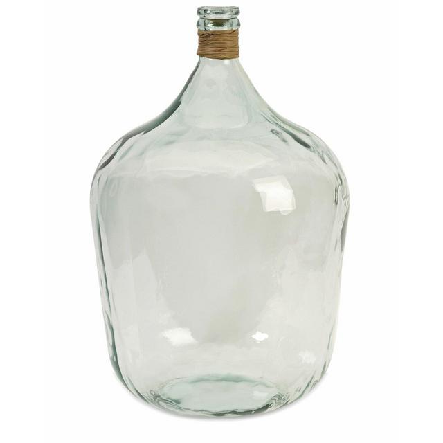 Belton Clear/Green Glass Table Vase