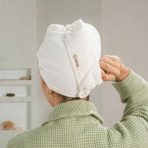 Terra Hair Towel - Ivory | Sand Cloud