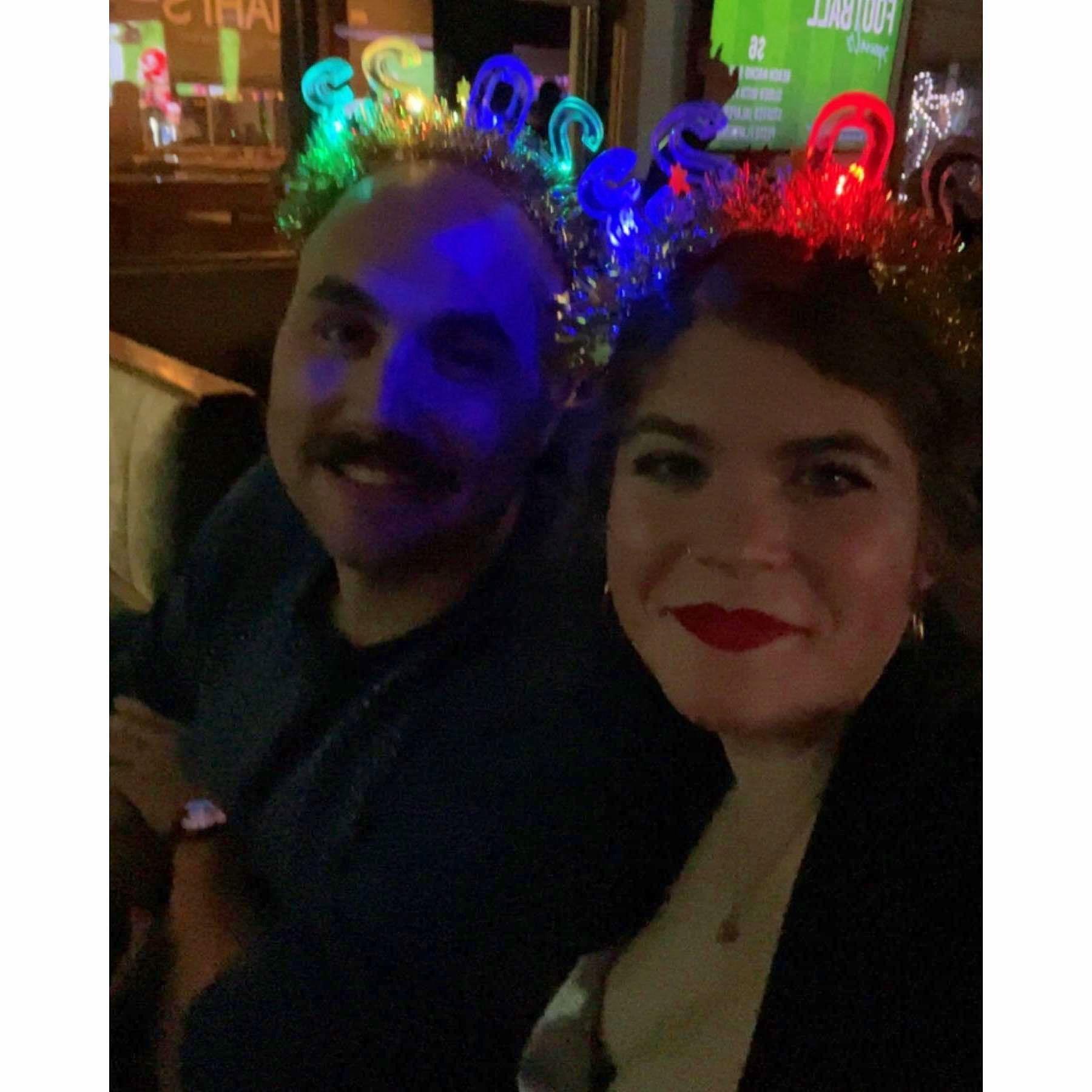 Right before our first New Year's kiss!