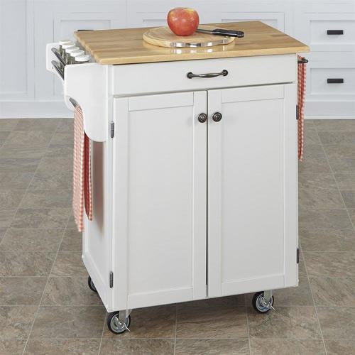 Home Styles White Scandinavian Kitchen Cart