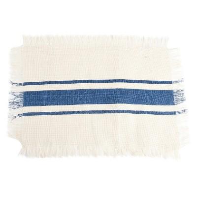 Striped Design Jute Placemats (Set Of 4)