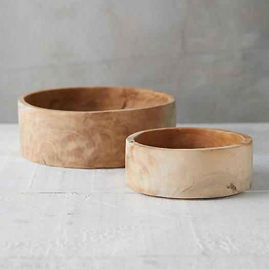 Teak Bowl Planter