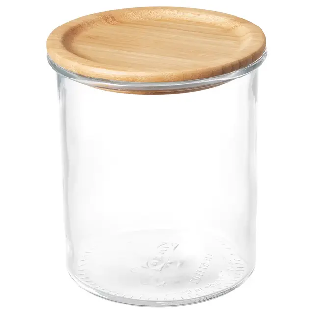 IKEA 365+Jar with lid, glass/bamboo1.7 l
