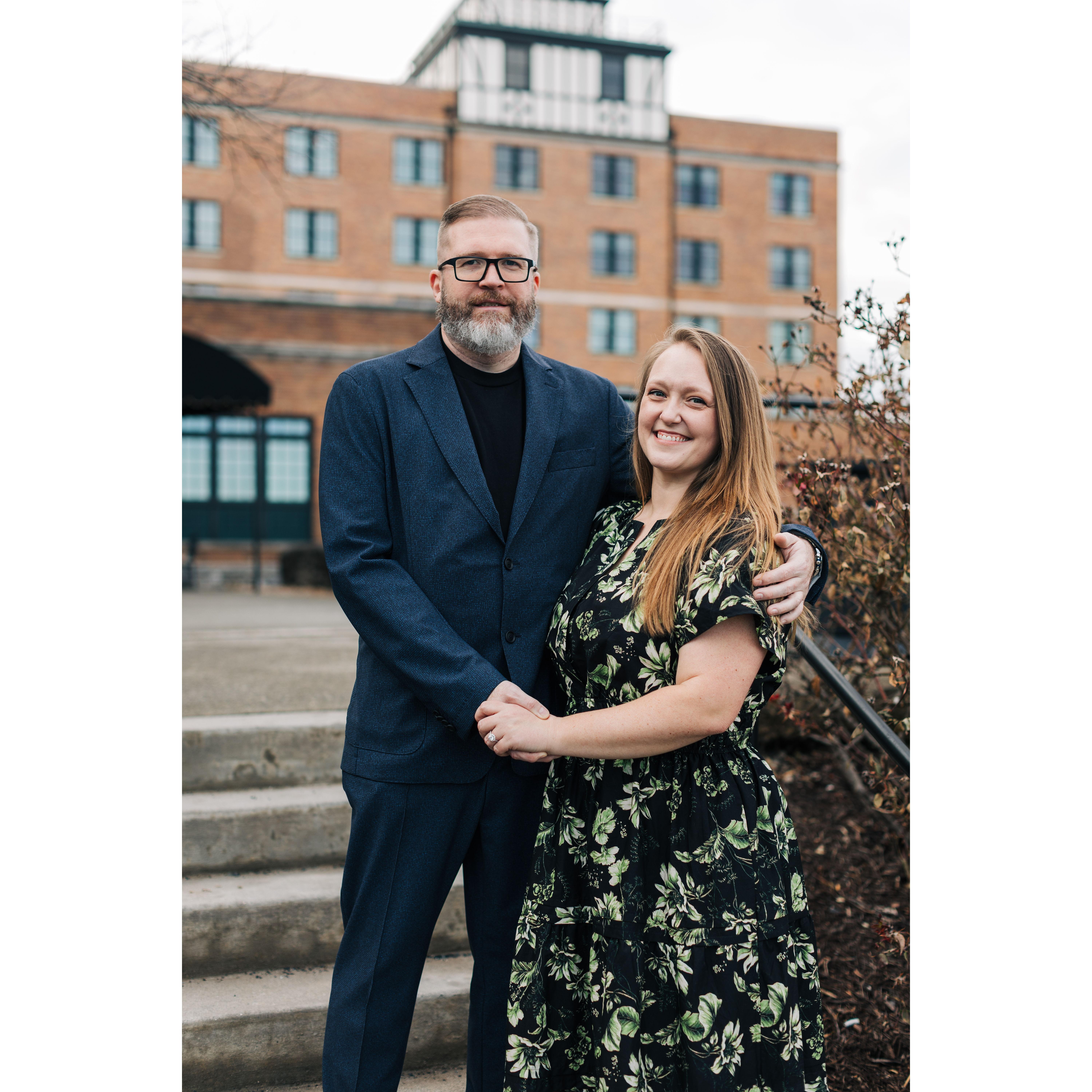 These photos are from our engagement session in Roanoke, VA taken by Whitley Ritter Photographer.