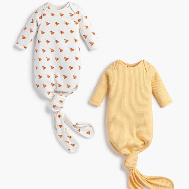 2-Pack Knot It Gowns - Organic Baby Clothes - Monica + Andy - 0-3 m