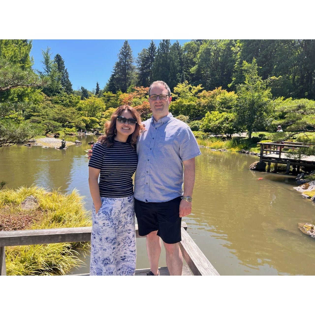 We have visited countless parks, arboretums, and flower gardens. This one was in Seattle right before our Japanese Tea Ceremony event