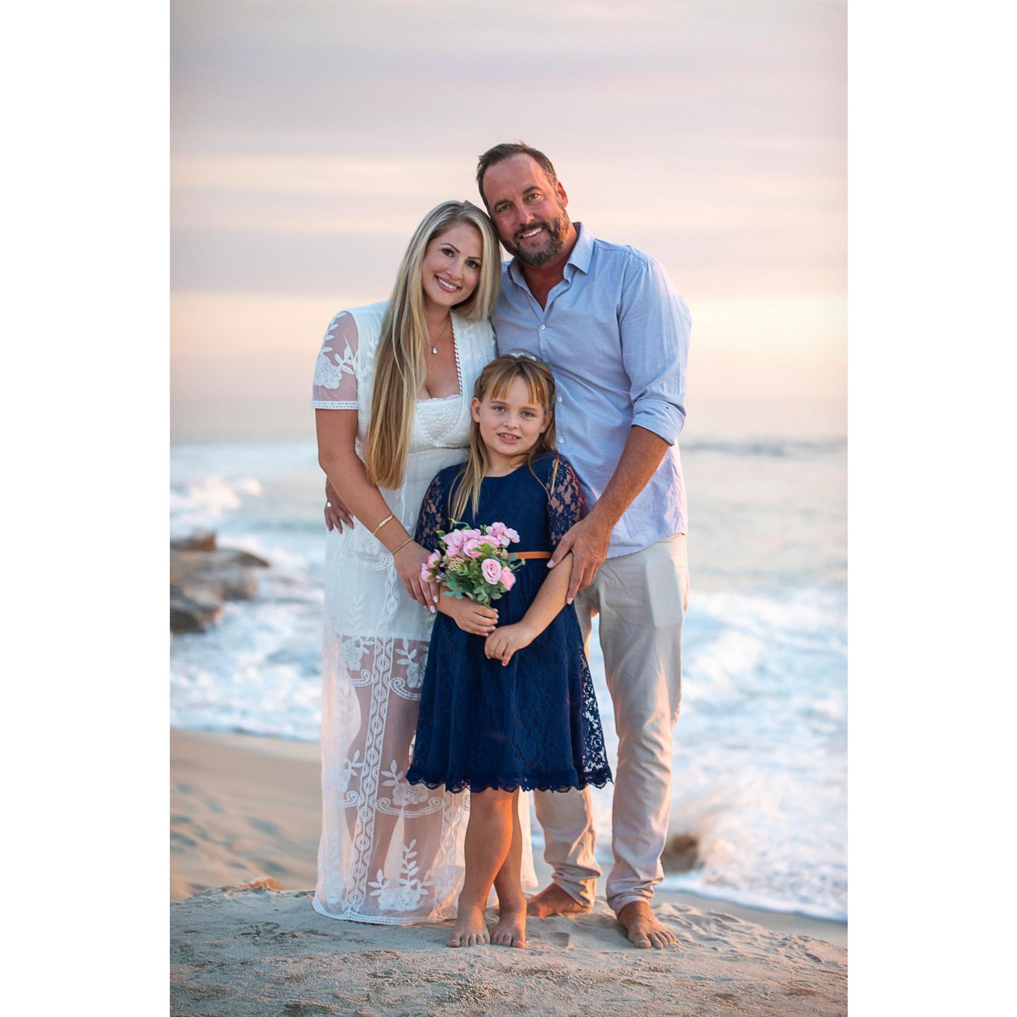 Brielle's 7th Birthday, family portrait.