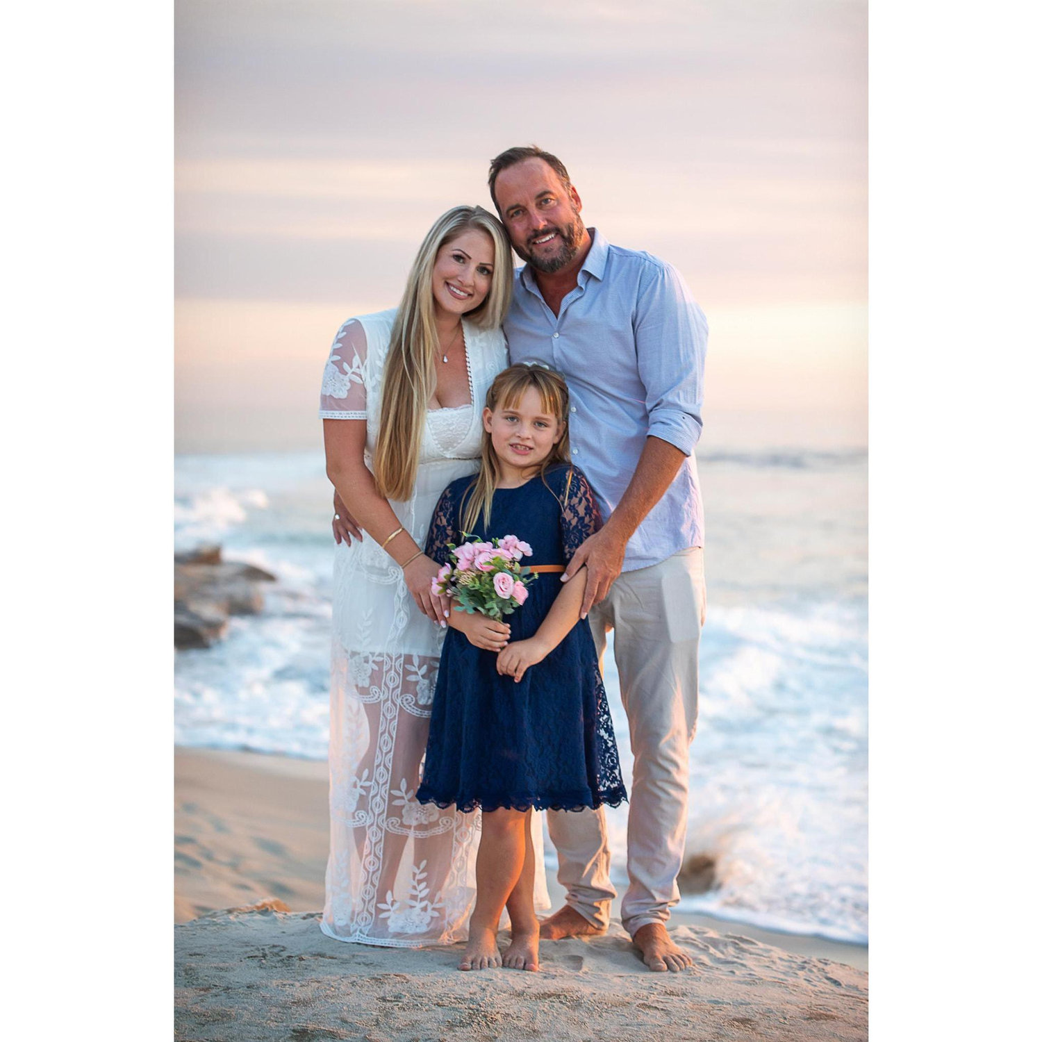 Brielle's 7th Birthday, family portrait.