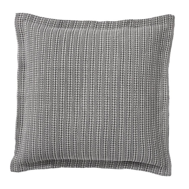 Honeycomb Cotton Sham, Euro, Gray